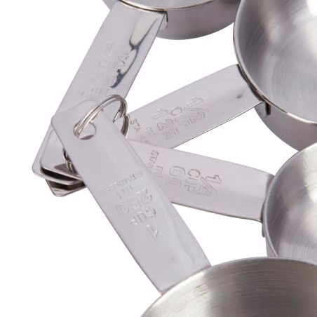 KitchenCraft Juego de tazas medidoras de acero inoxidable de 4 piezas | Kitchen Craft | Mimocook