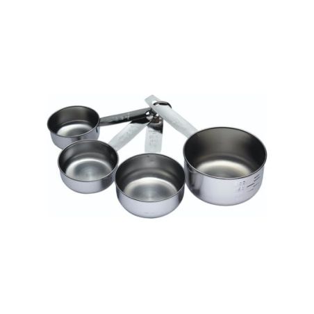 KitchenCraft Juego de tazas medidoras de acero inoxidable de 4 piezas | Kitchen Craft | Mimocook