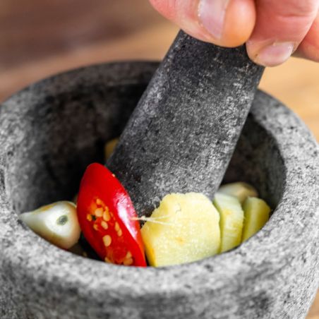 Mortero con Maja MasterClass de Granito Gris | Kitchen Craft | Mimocook