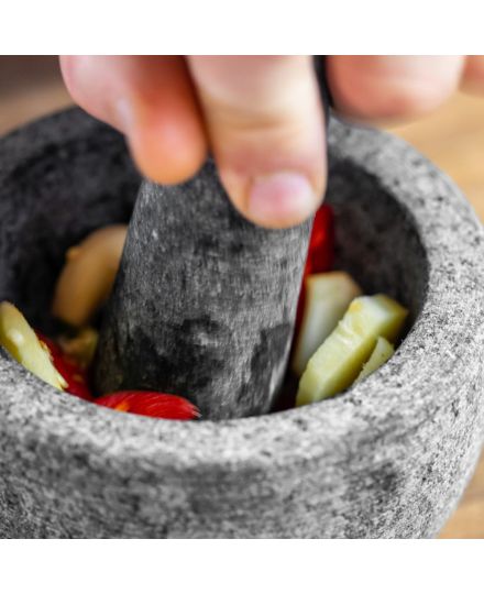 Mortero con Maja MasterClass de Granito Gris | Kitchen Craft | Mimocook