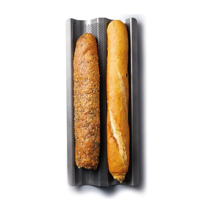 Bandeja para Baguettes MasterClass Crusty Bake Antiadherente | Kitchen Craft | Mimocook