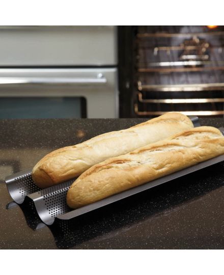 Plaque à Baguettes MasterClass Crusty Bake Antiadhésive | Kitchen Craft | Mimocook
