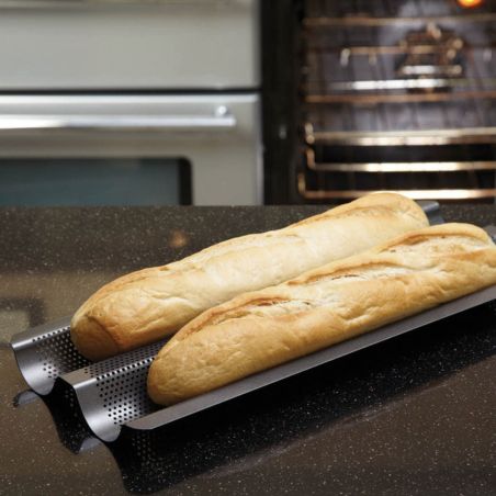 Plaque à Baguettes MasterClass Crusty Bake Antiadhésive | Kitchen Craft | Mimocook