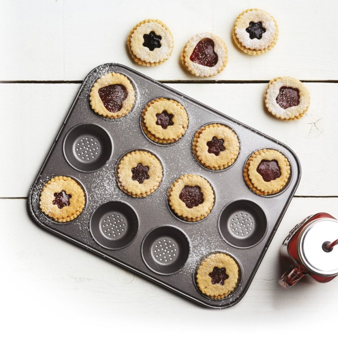 MasterClass Crusty Bake flache Antihaft-Backform mit 12 Mulden | Kitchen Craft | Mimocook