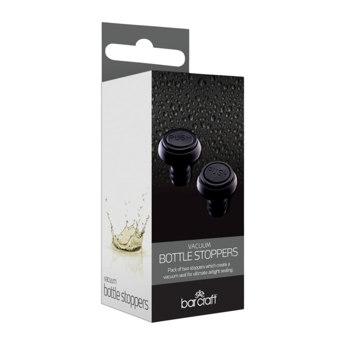 BarCraft Deluxe Vacuum Bottle Stoppers Set of 2 | Kitchen Craft | Mimocook