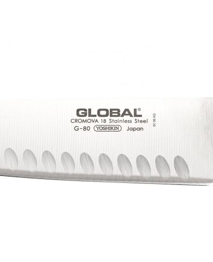 Global G-80 Santoku mit Kullenschliff 18 cm | Global | Mimocook