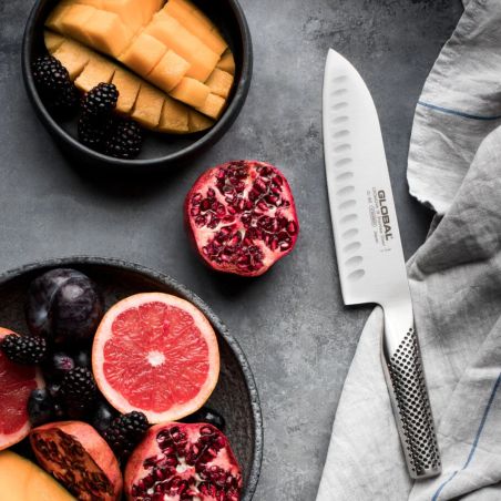 Global G-80 Santoku alvéolé 18 cm | Global | Mimocook