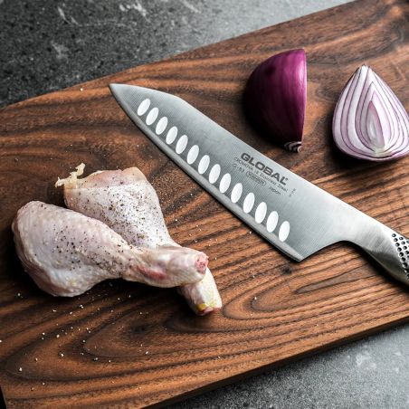 Global G-83 Fluted Oriental Santoku Knife 18 cm | Global | Mimocook
