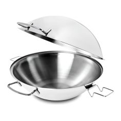 Silampos Algarve Cataplana 36 cm aus poliertem Edelstahl