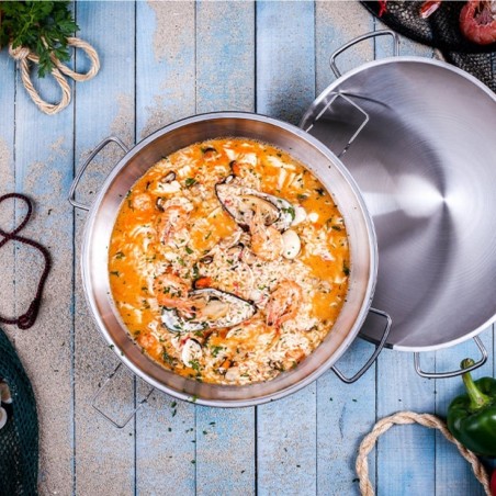 Cataplana Aroma 28 cm da Silampos em Aço Inoxidável Polido | Silampos | Mimocook