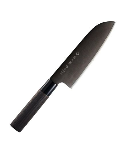 Tojiro Zen Black Santoku Knife 17cm | Tojiro | Mimocook
