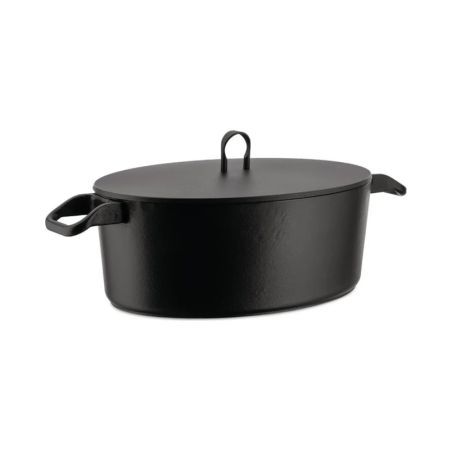 Alessi La Cintura di Orione Oval Cocotte in Enamelled Cast Iron 32cm | Alessi | Mimocook