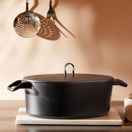Alessi La Cintura di Orione ovale Cocotte aus emailliertem Gusseisen 32cm | Alessi | Mimocook