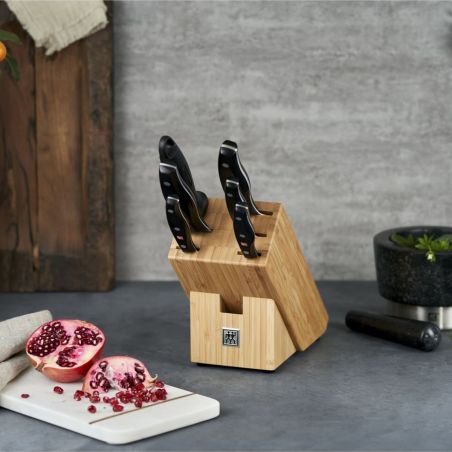 ZWILLING 6 Pieces Bamboo Knife Block TWIN Pollux | Zwilling | Mimocook