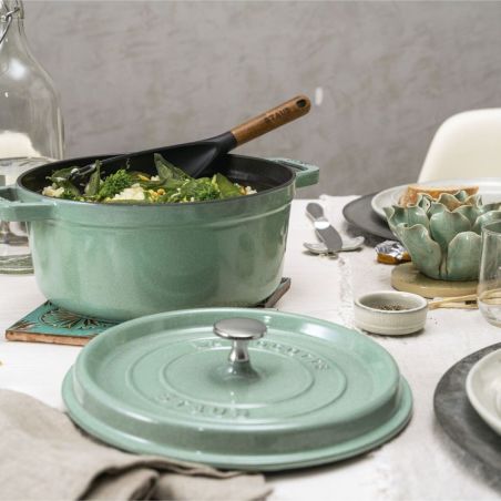 Staub Cocotte Redonda em Ferro Fundido Esmaltado 24cm | Staub | Mimocook