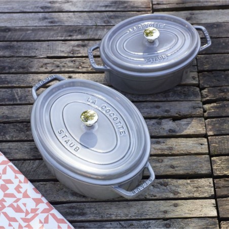 Staub Ovale Cocotte aus Emailliertem Gusseisen 15cm | Staub | Mimocook