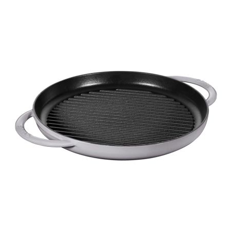 Staub Round Grill Pan in Enamelled Cast Iron 30cm | Staub | Mimocook