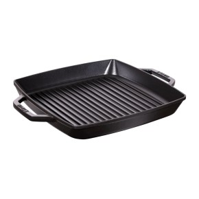 Staub Runde Grillpfanne aus Emailliertem Gusseisen 30cm | Staub | Mimocook