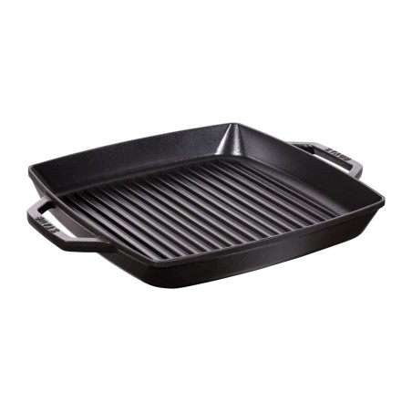 Staub grill pan with two handles in Enamelled Cast Iron 33cm | Staub | Mimocook