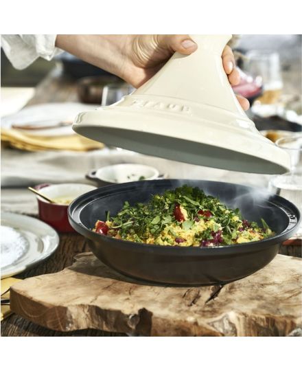 Staub Tajine Cast Iron Base with Ceramic Dome 28cm | Staub | Mimocook
