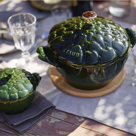 Staub Cocotte Artichaut en Fonte Emaillee 22cm | Staub | Mimocook