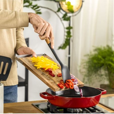 Staub Espátula em madeira e silicone 31cm | Staub | Mimocook