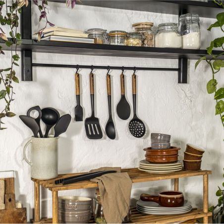 Staub Pfannenwender aus Holz und Silikon 31cm | Staub | Mimocook