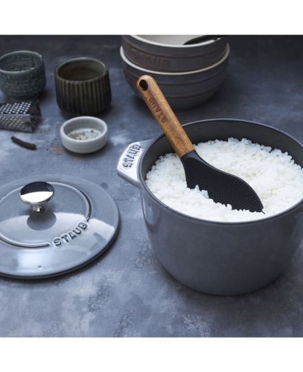 Staub Cuillère pour riz en bois et silicone 22cm | Staub | Mimocook