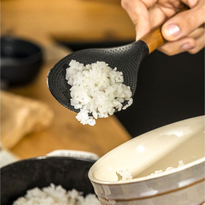 Staub Rice Spoon in Wood and Silicone 22cm | Staub | Mimocook