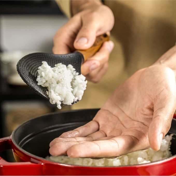 Staub Rice Spoon in Wood and Silicone 22cm | Staub | Mimocook