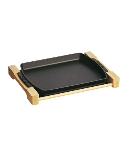 Staub Serving 33 cm x 22 cm Cast iron Serving plate | Staub | Mimocook