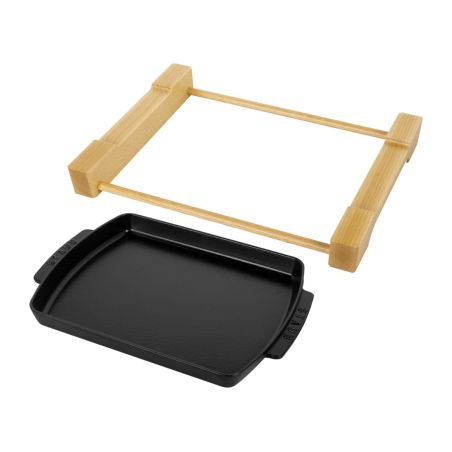 Staub Serving 33 cm x 22 cm Cast iron Serving plate | Staub | Mimocook
