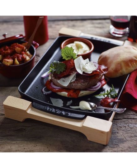 Staub Assiette 33 cm x 22 cm en Fonte | Staub | Mimocook