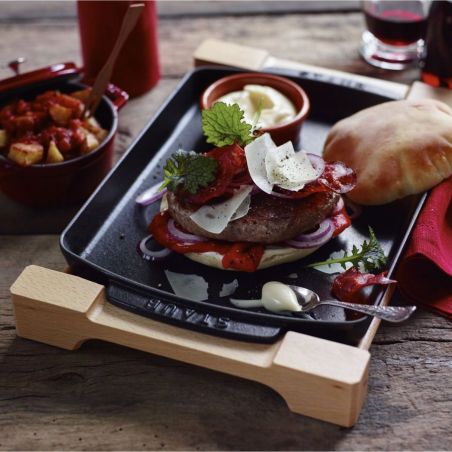 Staub Servierplatte aus Emailliertem Gusseisen 33x22cm | Staub | Mimocook