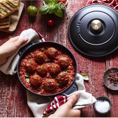 Staub Fuente de Horno con Tapa de Hierro Fundido 20cm | Staub | Mimocook