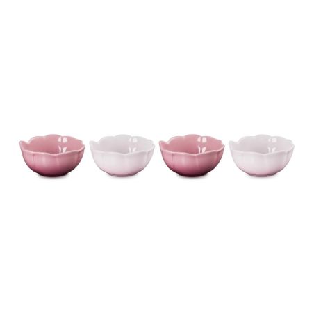 Le Creuset Set of 4 Petal Stoneware Bowls 0.16L | Le Creuset | Mimocook