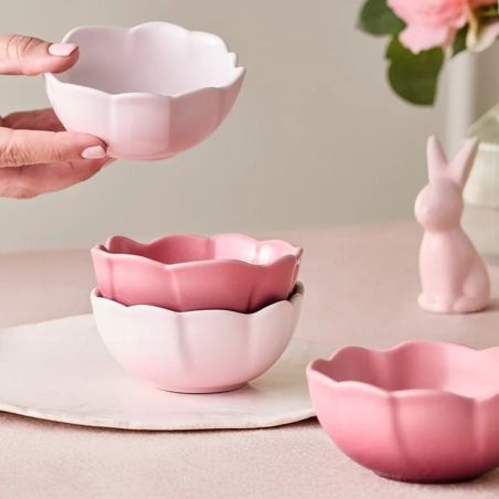 Le Creuset Set of 4 Petal Stoneware Bowls 0.16L | Le Creuset | Mimocook