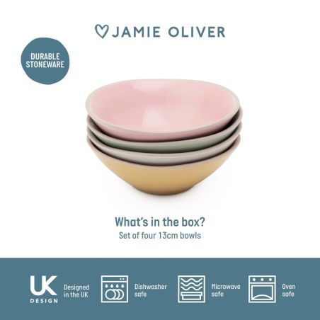Jamie Oliver Big Love Little Bowls set de 4 petits bols en grès | Jamie Oliver | Mimocook