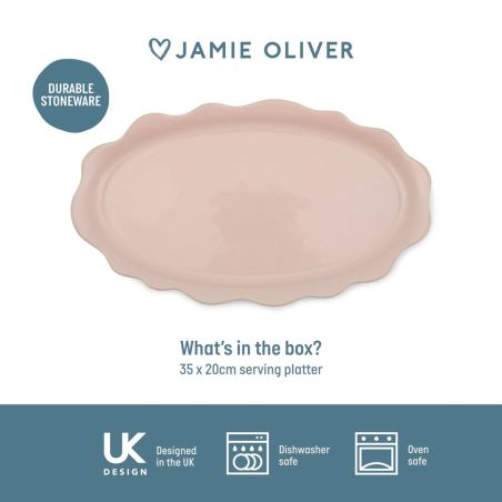 Jamie Oliver Big Love Pass Me Platter fuente estrecha de gres | Jamie Oliver | Mimocook