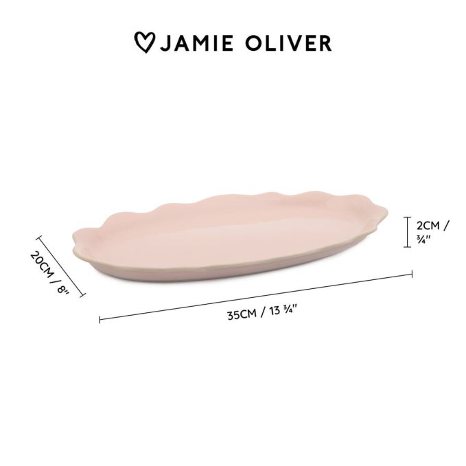 Jamie Oliver Big Love Pass Me Platter fuente estrecha de gres | Jamie Oliver | Mimocook